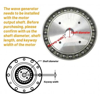 ZXF Series Harmonic Gear Reducer Ratio 31:1-160:1 Harmonic Drive Gearbox for Stepper / Servo Motor CNC Robot Arm