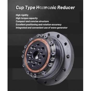 ZXS Series Harmonic Drive Gearbox Cup Type Ratio 30:1-160:1 Harmonic Gear Reducer for Stepper/ Servo Motor