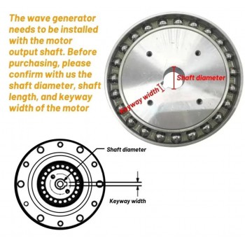 ZXS Series Harmonic Drive Gearbox Cup Type Ratio 30:1-160:1 Harmonic Gear Reducer for Stepper/ Servo Motor
