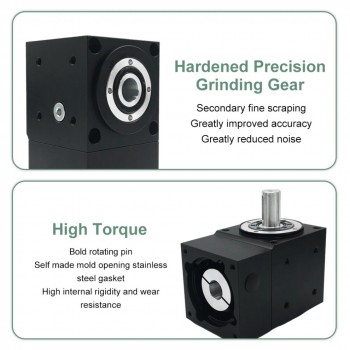 Right Angle Bevel Gearbox Gear Speed Reducer Commutator for NEMA 34 Stepper/ 80mmServo Motor