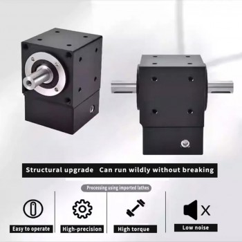 Right Angle Bevel Gearbox Gear Speed Reducer Commutator for NEMA 34 Stepper/ 80mmServo Motor