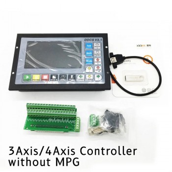 DDCS V3.1 3 Axis / 4 Axis Electronic Numerical CNC Motion Controller Offline CNC Standalone Control 500KHz