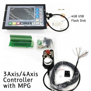 DDCS V3.1 3 Axis / 4 Axis Electronic Numerical CNC Motion Controller Offline CNC Standalone Control 500KHz