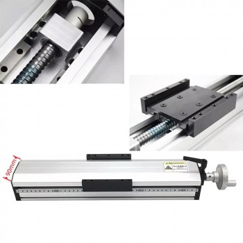 QMF90 Fully Sealed Manual Ballscrew Slide Translation Stage 22-154lb CNC Linear Guide Module