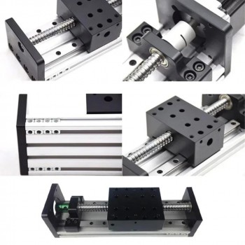 Motorized Ballscrew Linear Slide Fit Nema 17 / Nema 23 Stepper Motors CNC Linear Motion Stage