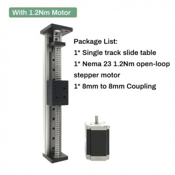 Electric CNC Linear Slide Table Motorized Ballscrew Guide Motion Stage with Stepper Motor Kit