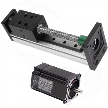 Mini Linear Slide Stage 42mm Width Single Guide Rail CNC Ball Screw Module with Neme 23 Stepper Motor