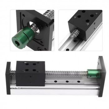 Mini Linear Slide Stage 42mm Width Single Guide Rail CNC Ball Screw Module with Neme 23 Stepper Motor