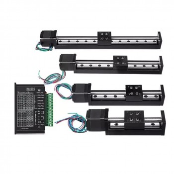 CNC Trapezoidal Screw Slide Table Motorized Linear Stage with Nema 11 Stepper Motor