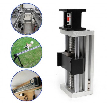 Linear Motion Guide CNC Sliding Table Linear Table Slide Fit NEMA 23 Stepper Motor/ 60mm Servo Motor