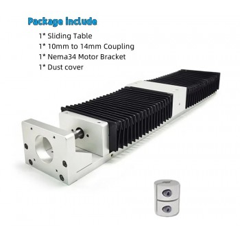 XYZ Axis CNC Sliding Table Linear Rail Guide Slide Stage Linear Motion Guide Fit Nema 23/34
