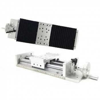 Manual CNC Slide Table Heavy Duty Ballscrew Linear Motion Guide SBR Guide Stage Load 180kg