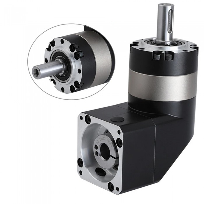PVE120 Right Angle Planetary Gearbox Speed Reducer Fit 110mm/130mm Servo Motor 19/22/24mm Input