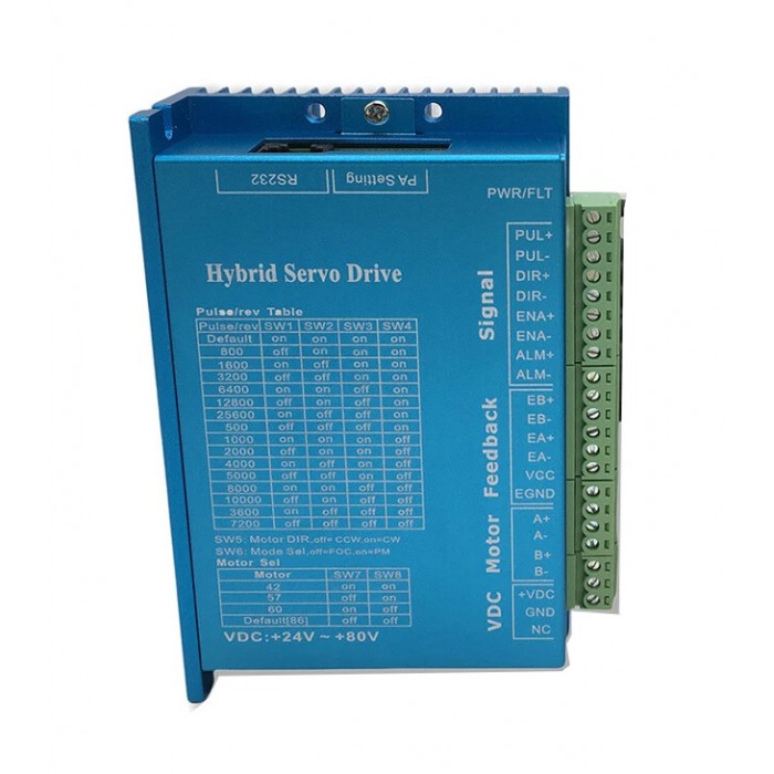 HBS86H Closed-Loop Stepper Driver for NEMA 34 86mm Stepper Motor Hybrid Servo Drive HBS86H Closed-Loop Stepper Driver for NEMA 34 86mm Stepper Motor Hybrid Servo Drive
