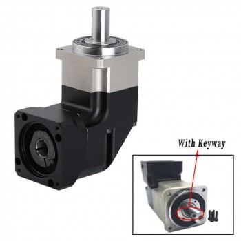 PLMG090 Right Angle Planetary Gearbox 90 Degree Gear Reducer for NEMA 34 Stepper / 90mm Servo Motor