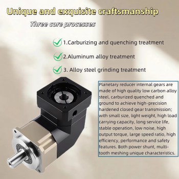 PLMG042 Right Angle Planetary Gearbox Gear 90 Degree Gearbox for Nema 17 Stepper Motor / 40mm Servo Motor