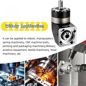PVE090 Right Angle Planetary Gearbox Speed Reducer for NEMA34 86mm Motor / 80mm Servo Motor