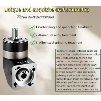 PVE120 Right Angle Planetary Gearbox Speed Reducer Fit 110mm/130mm Servo Motor 19/22/24mm Input