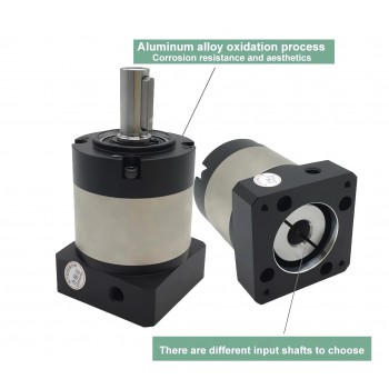PLE060 Planetary Gearbox Reducer for NEMA23 Stepper Motor / 200W 400W 60mm AC Servo Motor