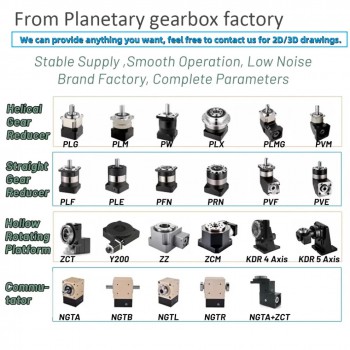 PLF090 Planetary Gearbox Reducer for Nema 34 Stepper Motor / 80mm Servo Motor 750W