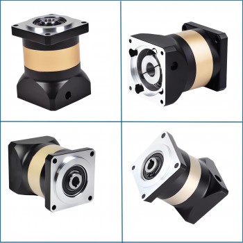 PFN60-160 Hollow Hole Output Planetary Reducer Spur Gear Gearbox Fit NEMA 23, 34 Stepper Motor 80/110/130/180mm Servo Motor