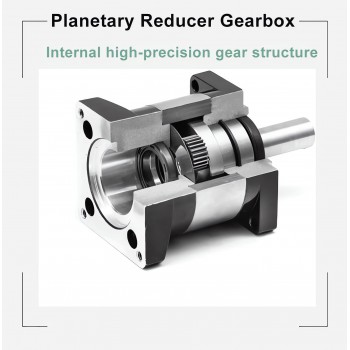 DLF Series Nema 23 Planetary Gearbox Gear Head Speed Reducer 1/4'' Input 6.35mm 8mm