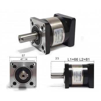 DLF Series Nema 23 Planetary Gearbox Gear Head Speed Reducer 1/4'' Input 6.35mm 8mm