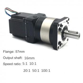 DLF Series Planetary Gearbox Speed Reducer with Nema 23 Stepper Motor 1.8 ° 1.2nm Kit