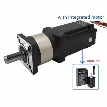 DLF Series Planetary Gearbox Gear Speed Reducer with 2Nm Integrated NEMA23 Stepper Motor Kit 14mm Output