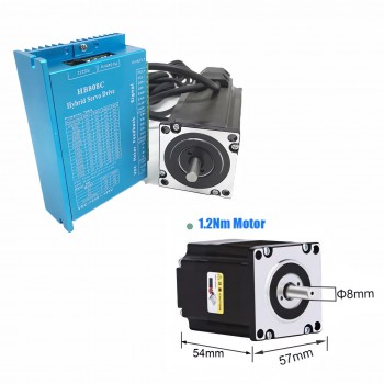 Nema 23 Closed Loop Stepper Motor 1.2-3Nm 57×57mm& HB8080C Driver Kit