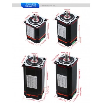Nema23 Integrated Closed Loop Stepper Motor 1.2Nm-3Nm with Drive & Encoder Hybrid Servo Motor