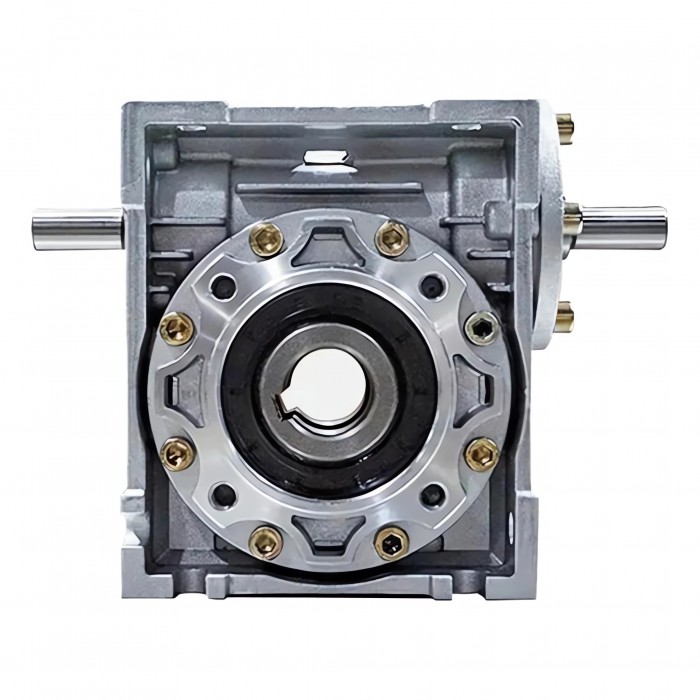 NRV030-VS 5:1-80:1 Worm Gearbox Reducer Input Shaft 9mm Output Hole 14mm Double Input Shaft NRV030-VS 5:1-80:1 Worm Gearbox Reducer Input Shaft 9mm Output Hole 14mm Double Input Shaft