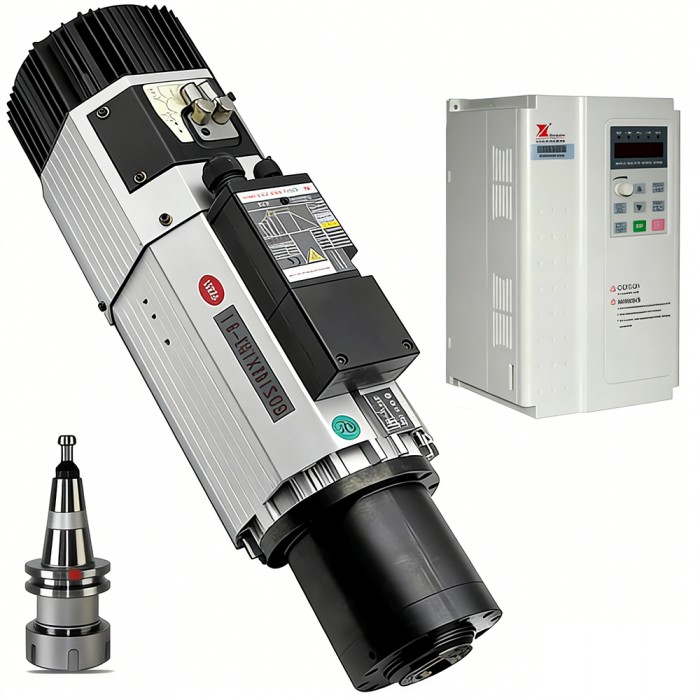 9KW ISO30 125mm ATC Air Cooled Spindle Motor Kit 220/380V+11KW Fuling VFD Variable Frequency Drive 3 Phase 9KW ISO30 125mm ATC Air Cooled Spindle Motor Kit 220/380V+11KW Fuling VFD Variable Frequency Drive 3 Phase