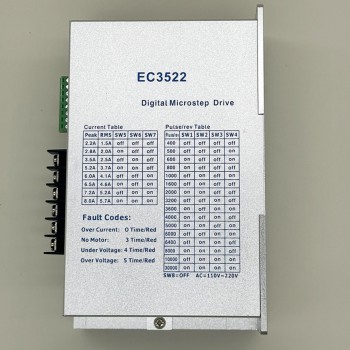 EC3522 Stepper Motor Driver 2.2-5A 110–220 VAC for Nema34 86mm 3-Phase Stepper Motor