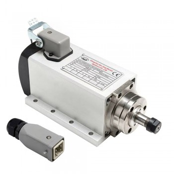 Handi 800W CNC Spindle Motor with VFD Kit 110V/220V Square Air Cooled Spindle Kit 24000RPM ER11 Collet
