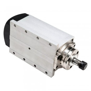 Handi 800W CNC Spindle Motor with VFD Kit 110V/220V Square Air Cooled Spindle Kit 24000RPM ER11 Collet