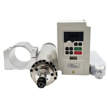 0.8KW Mini Air Cooled CNC Spindle Kit ER11 with 0.75KW VFD Frequency Inverter