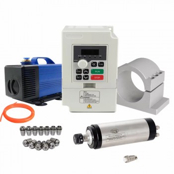 2.2KW ER20 Water Cooled Spindle Motor Kit 24000rpm 220V/380V Motorized Spindle Motor with Water Pump