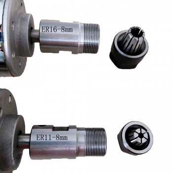 200W 12-24V Air Cooled CNC Spindle Motor 52 x 150mm ER11/ER16 10000RPM for Small Engraving Machine