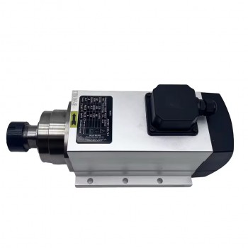 CNC Spindle Motor 4.5KW ER32 18000RPM /24000RPM 220V 380V Air Cooled Square Spindle Motor