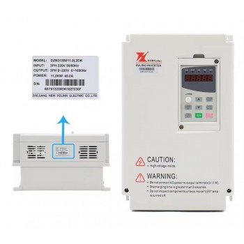 Fuling 11KW 220V /380V VFD Frequency Inverter 3 Phase 1000Hz CNC Speed Control Variable Frequency Drive