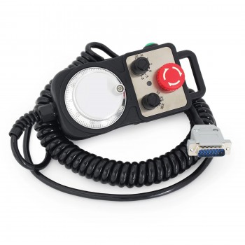 5 Axis Manual Pulse Generator MPG Pendant Handwheel+15-pin plug For CNC Controller DDCSV4.1