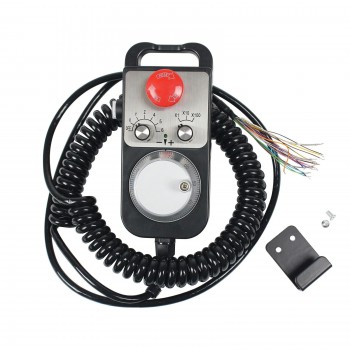 6 Axis / 4 Axis CNC Handwheel MPG Pendant 100 PPR with E-Stop For CNC Router Machine