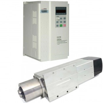 4.5KW BT30 ATC Spindle Motor & VFD Kit Air Cooled Spindle with 5.5KW Variable Frequency Drive