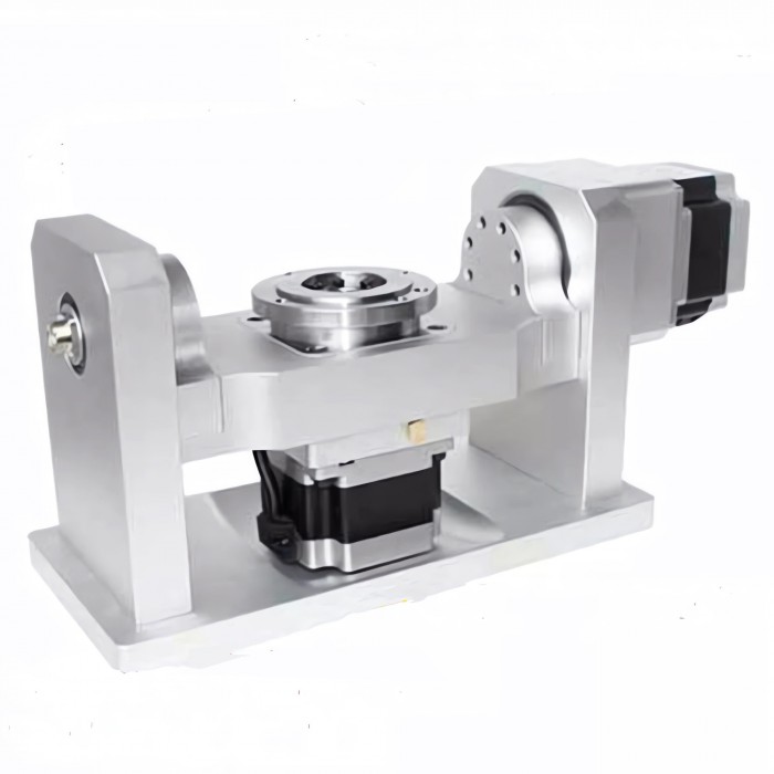 Rotary 5th Axis A+C Axis Harmonic Drive Speed Reducer 10:1 100mm Chuck with Nema 34 Stepper Motor Rotary 5th Axis A+C Axis Harmonic Drive Speed Reducer 10:1 100mm Chuck with Nema 34 Stepper Motor