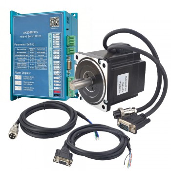 TP Series 1 Axis CNC Kit Nema 34 Closed Loop Stepper Motor 4.5Nm/637.38oz.in with Driver & Encoder 1000CPR