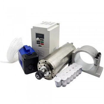3KW Water Cooling Spindle Motor Kit 220/380V ER20 24000RPM with 3.7KW VFD Variable Frequency Drive