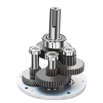 250W AC Induction Motor with Gearbox 10:1 16Nm 135RPM Gear Reduction Motor with Variable Speed Control