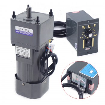 90W AC Induction Gear Motor 20:1 13Nm Single-phase with with Variable Speed Control