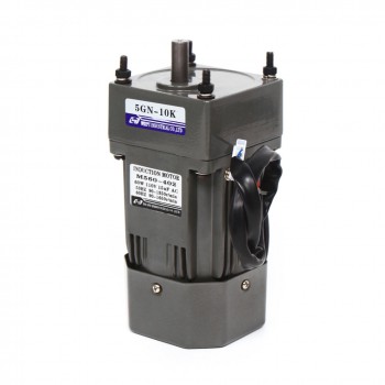 WUP 60W AC Gear Induction Motor 10:1 3.8Nm 135RPM Reversible Motor with Variable Speed Controller